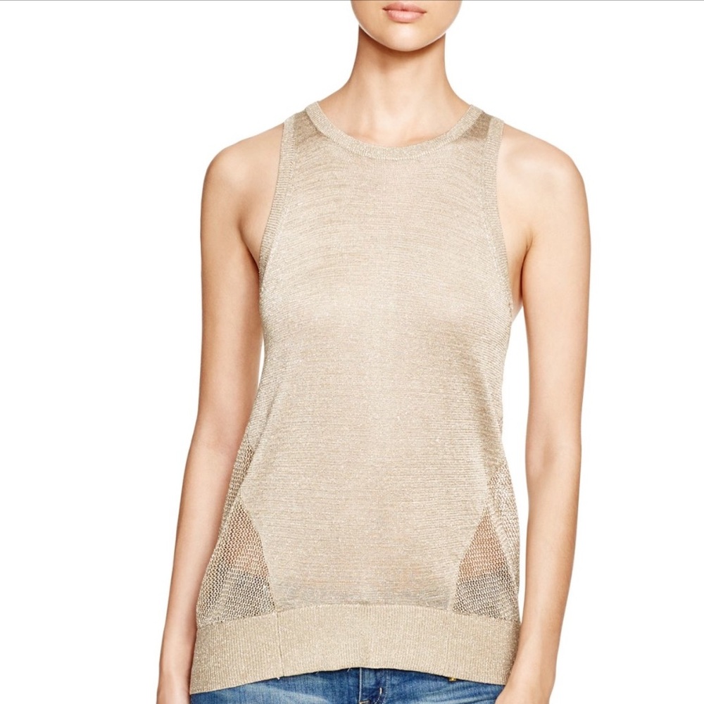 MICHAEL Michael Kors Metallic Tank